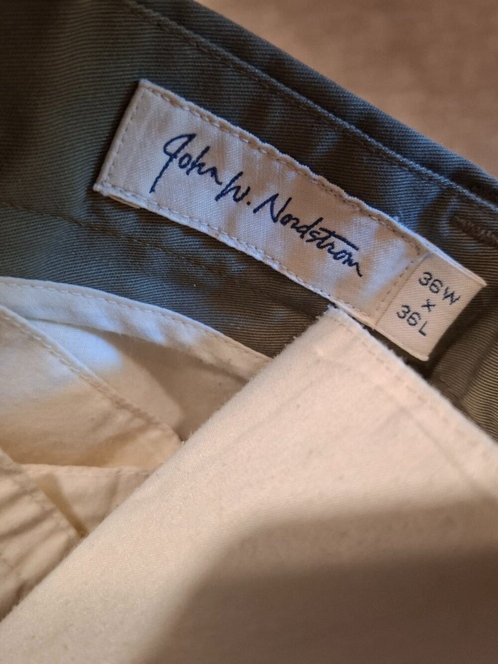 Dress slacks, dress casual, John W Nordstrom, 36 x 36 cotton poly blend